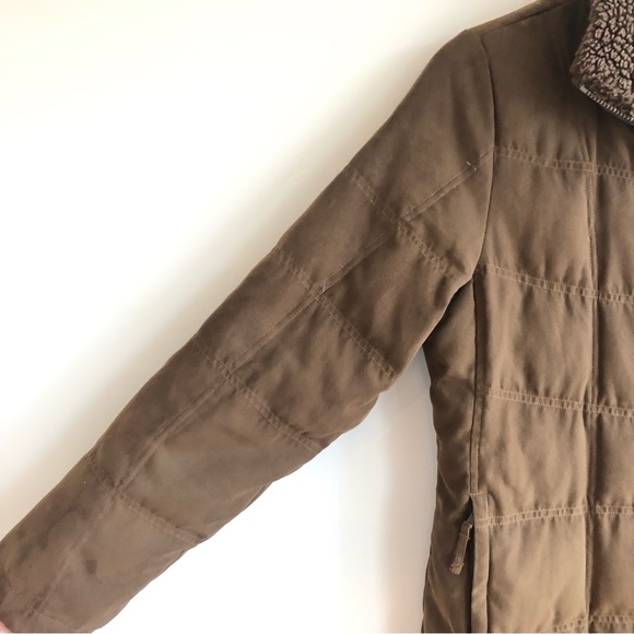 Brown L.L. Bean Long Goose Down Jacket sz M ✨ - Picture 5 of 13
